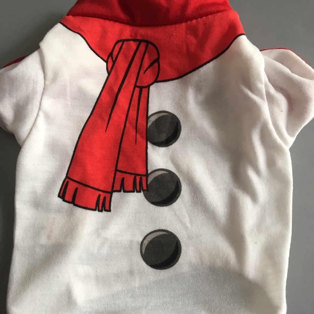 Snowman Christmas Dog clothes - Picture 1 of 2